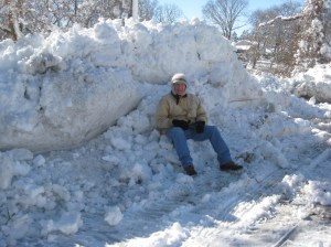 john on snowpile